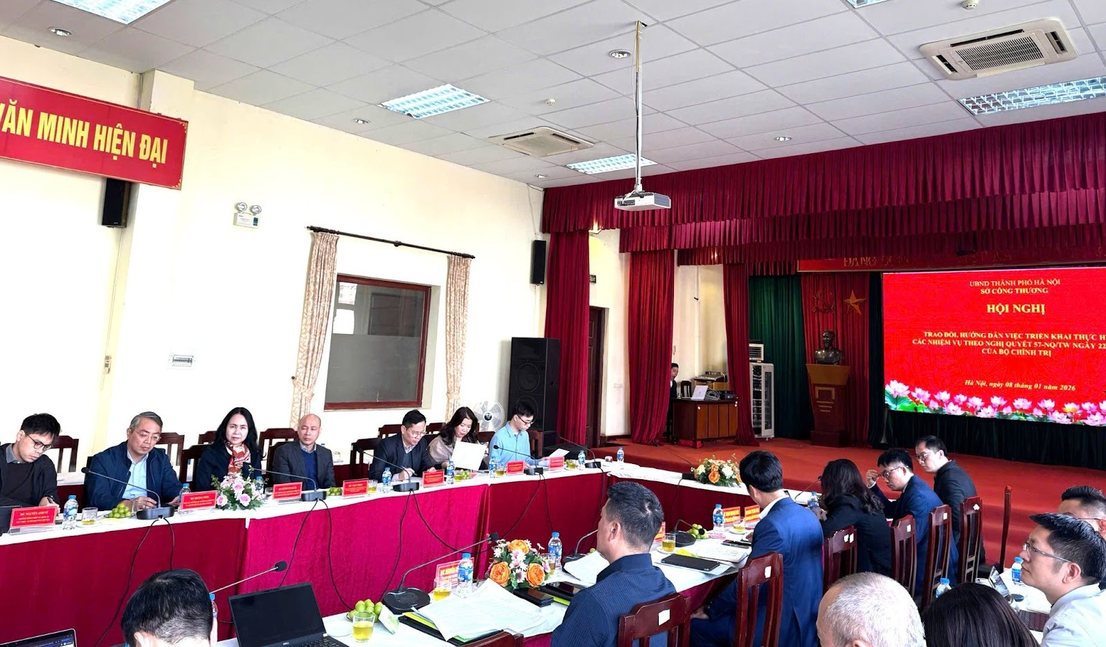 Bộ Công Thương làm việc với Sở Công Thương TP. Hà Nội đẩy mạnh triển khai nhiệm vụ của Nghị quyết 57-NQ/TW