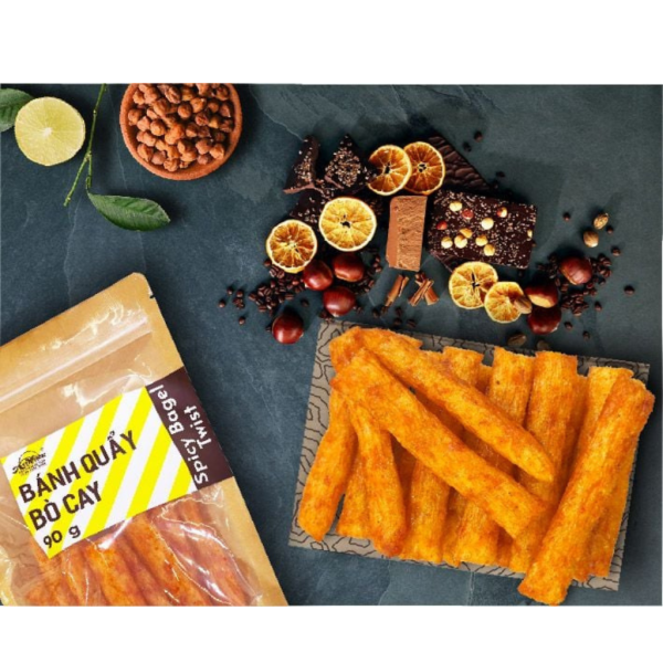 Bánh Quẩy Bò Cay | Spicy Bagel Twist - An Nhiên Foods - Túi 90g
