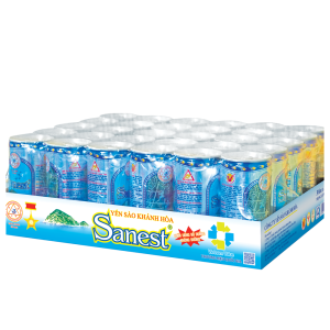 NƯỚC YẾN SÀO SANEST LON KIÊNG 190ML, KHAY 30 LON - 003K30