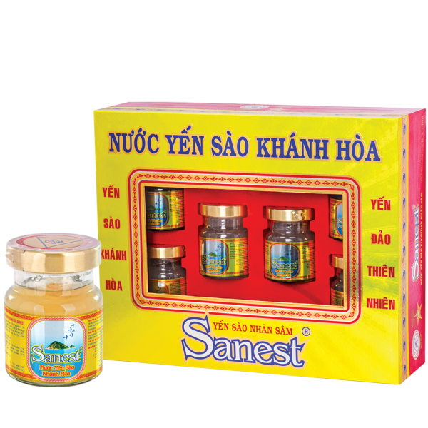 Nước yến sào Sanest Nhân sâm FUCOIDAN | Sanest Bird's Nest Drink with Ginseng FUCOIDAN- 70ml - SANEST