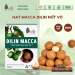 Hạt Macca Dilin size vip - Hộp 500g | DILIN Macadamia Nuts (VIP Size) - 500g Box- DILIN