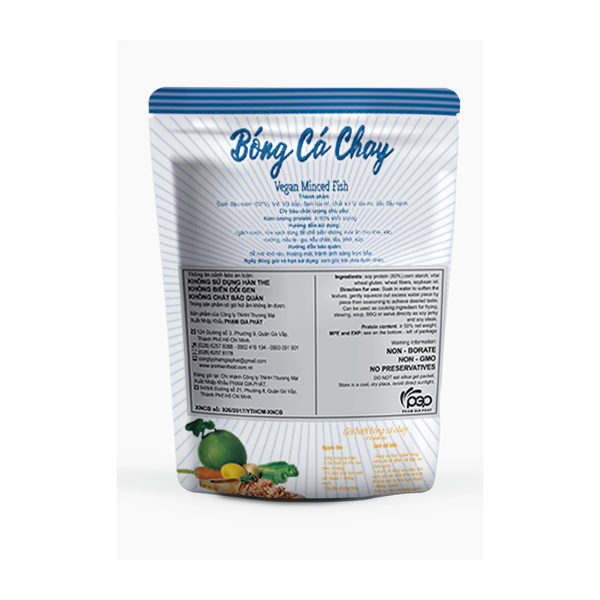 Bóng Cá Chay |  Vegan Soy Minced Fish - An Nhiên Foods - Túi 150g