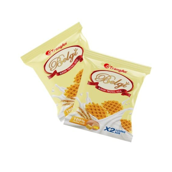 Bánh Belgi trứng sữa giòn 250g | Belgi Crispy Egg & Milk Waffle Cake 250g - Tràng An
