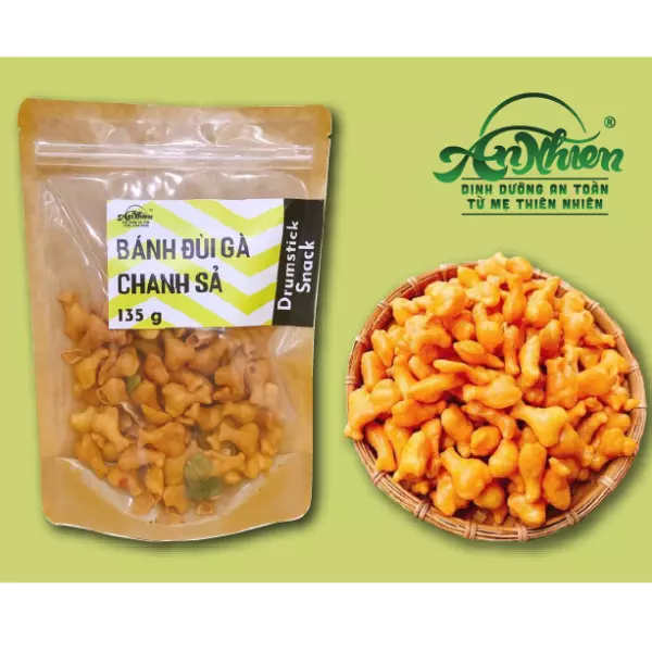 Bánh Đùi Gà Chanh Sả | Drumstick Snack - An Nhiên Foods - Túi 80g