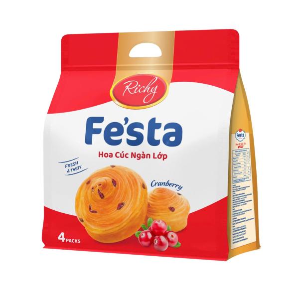 Bánh mì hoa cúc ngàn lớp Fe'sta - Hương vị Việt quất | Fe'sta Multi-layered Brioche - Blueberry Flavor - RICHY