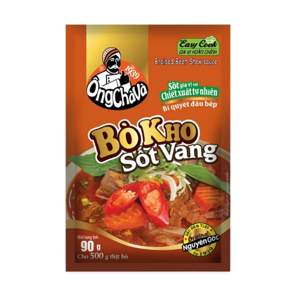 Sốt bò kho sốt vang Ông Chà Và | Beef Stew & Red Wine Style Sauce - 90g - NOSAFOOD