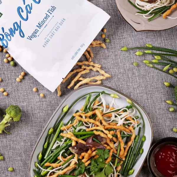 Bóng Cá Chay |  Vegan Soy Minced Fish - An Nhiên Foods - Túi 150g