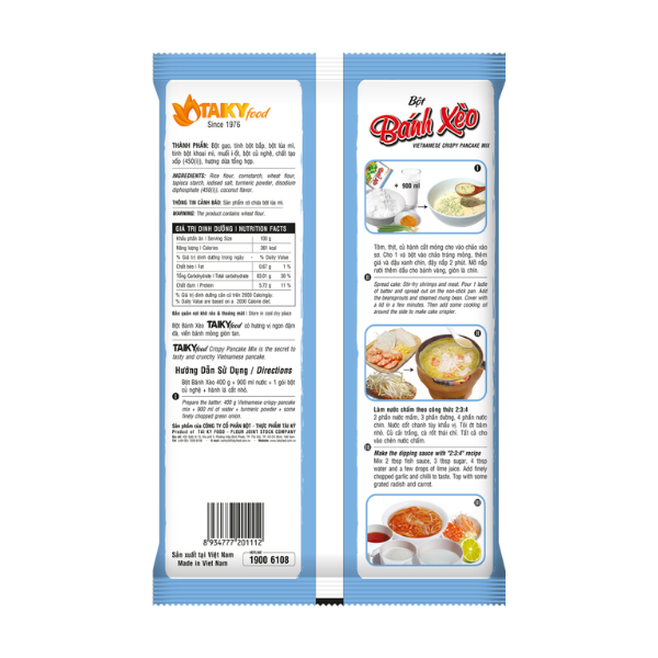 Bột bánh xèo Thượng Hạng | Premium Sizzling Cake Mix - TAKY FOOD