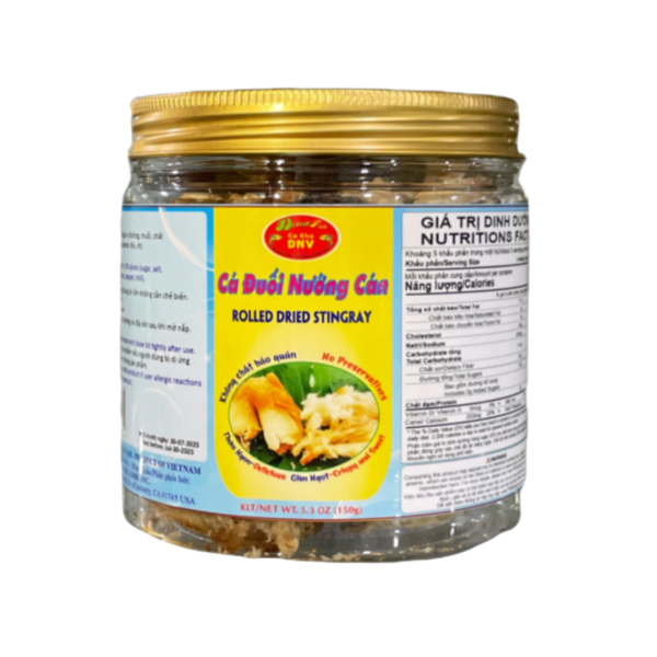 Cá đuối nướng cán | Rolled Dried stingray - DNV FOOD