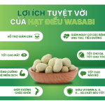Hạt điều Wasabi Nhật Bản | Wasabi Cashews Japan - 45g - Nông Lâm Food