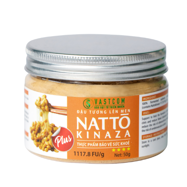 Bột đậu tương lên men Natto Kinaza (1117,8FU/g) – hộp 50g | Natto Kinaza Fermented Soybean Powder (1117.8 FU/g) – 50g Box- VASTCOM