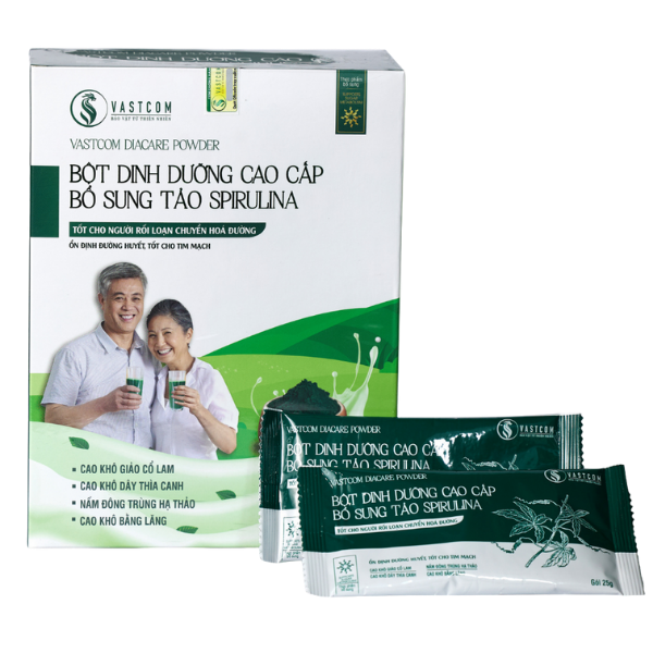 Bột dinh dưỡng cho người tiểu đường tim mạch Diacare Powder – Hộp 15 gói | Diacare Powder – Nutritional Supplement for Diabetes & Cardiovascular Health – Box of 15 Sachets - VASTCOM