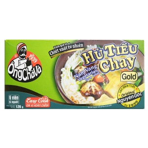 Viên Gia Vị Hủ tiếu chay Ông Chà Và Gold | Vegetarian Hu Tieu Seasoning Cubes - 126g - NOSAFOOD