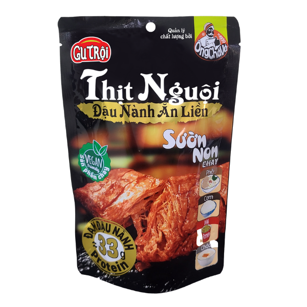 Thịt Nguội Đậu Nành Ăn Liền – Sườn Non Chay | Ready-to-eat Soy Deli Slices – Vegetarian Spare Rib Style - 110g - NOSAFOOD