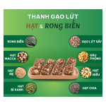 Thanh gạo lứt Top Energy Bar hạt & rong biển | Top Energy Bar Brown Rice Nuts & Seaweed - Nông Lâm Food