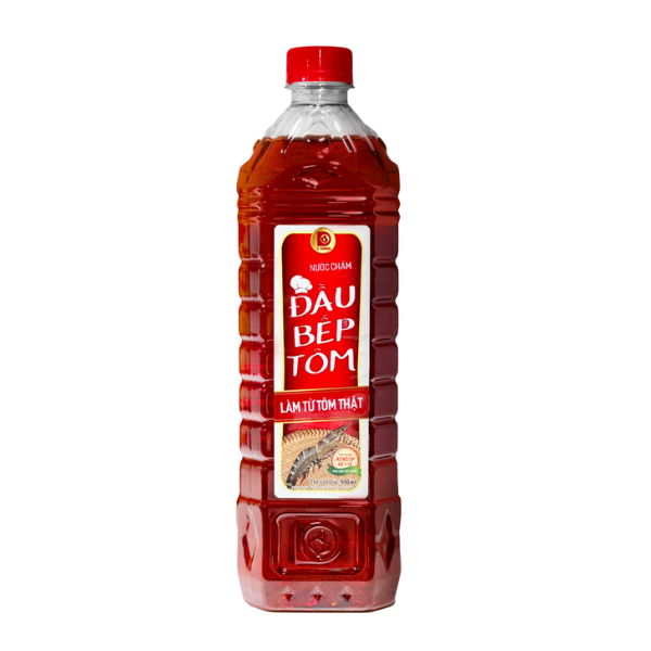 Nước mắm Đầu bếp tôm | "Chef Shrimp" Brand Fish Sauce - 900ml - 3 Con Tôm