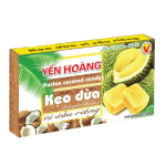 Kẹo dừa Yến Hoàng (vị sầu riêng) | Yen Hoang Coconut Candy - Durian Flavor- Hộp 250g - VITICO