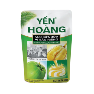 Kẹo sữa dừa Yến Hoàng (vị sầu riêng) | Yen Hoang Coconut Candy - Durian Flavor - 100g - VITICO