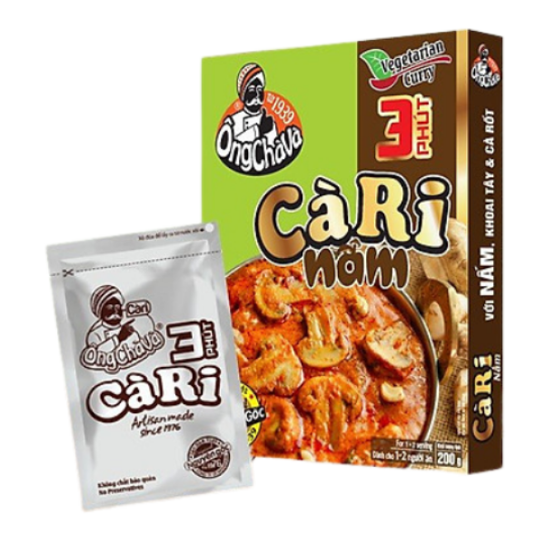 Cà ri nấm chay (3 phút) | Vegetarian Mushroom Curry (3 Minutes) - 200g - NOSAFOOD
