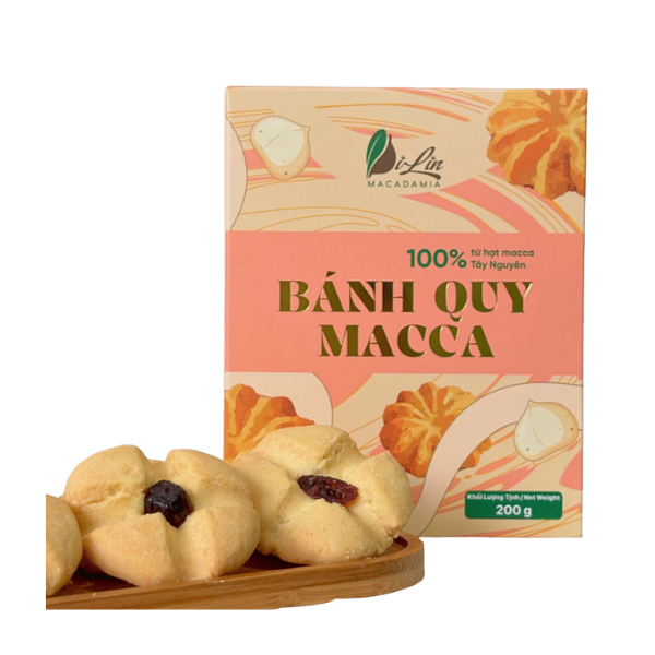 Bánh quy Macca truyền thống | Traditional Macadamia Cookies - 200g - DILIN