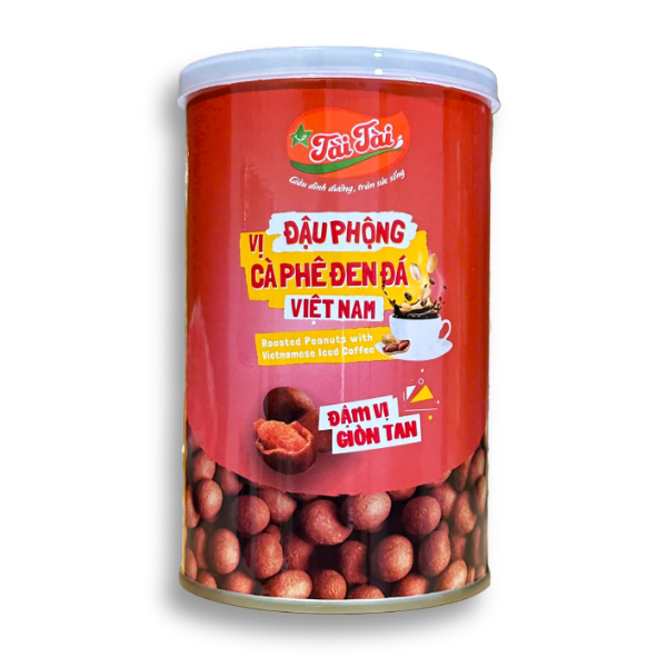 Đậu phộng vị cà phê đen đá Việt Nam | Vietnamese Iced Black Coffee Flavored Peanuts - Tài Tài