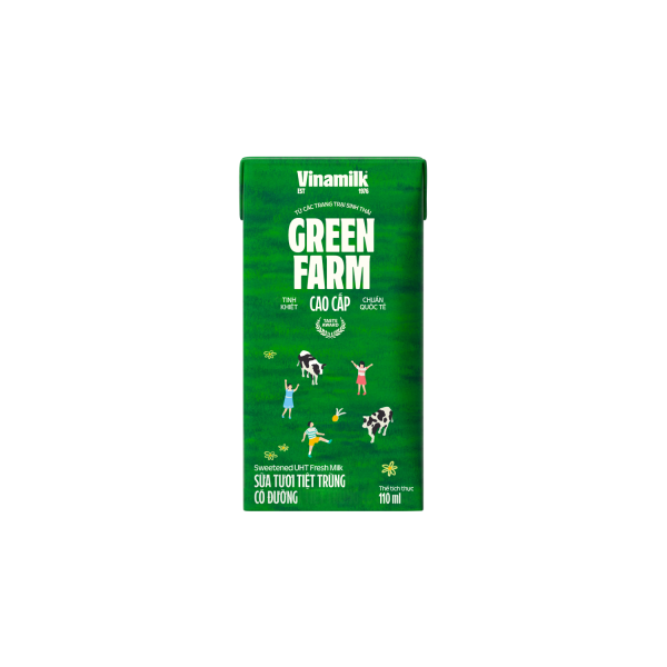 Sữa tươi tiệt trùng Green Farm Có đường - VINAMILK