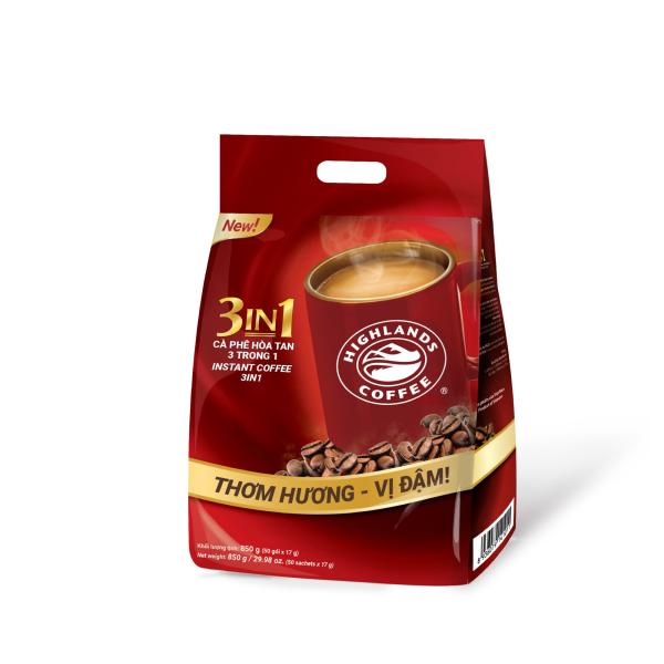 Cà Phê Hòa Tan 3 trong 1 (50 gói) - Highlands Coffee
