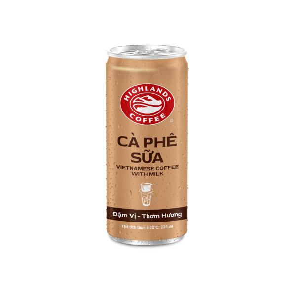 Cà phê sữa lon 235ml/ lon (lốc 6 lon) - Highlands Coffee