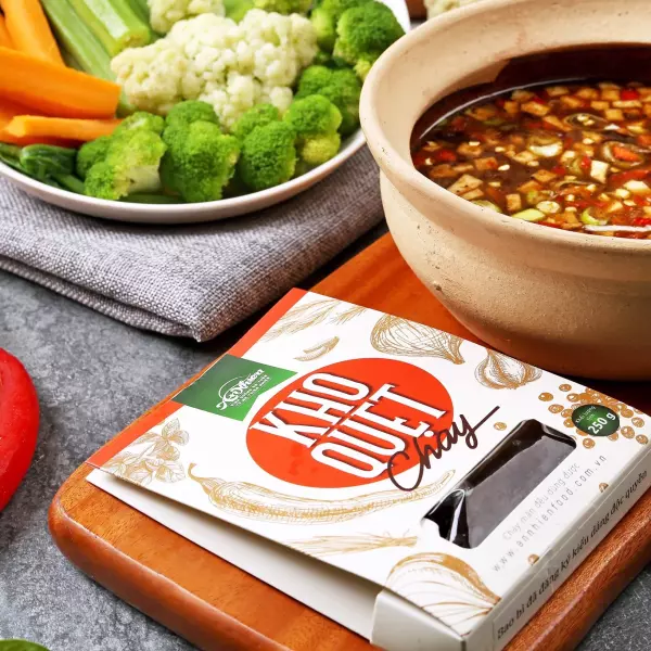 Kho Quẹt Chay | Vegan Stew Pork and Dried Shimp Dip - An Nhiên Foods - Túi 250g