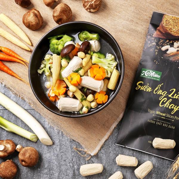 Sườn Ống Lúa Mạch Chay | Vegan Wheat Pork Ribs - An Nhiên Foods - Túi 150g