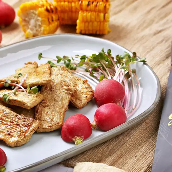 Sườn Non Lúa Mạch Chay | Vegan Wheat Pork Slices - An Nhiên Foods - Túi 150g