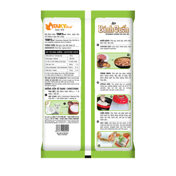 Bột bánh cuốn | Steamed Rice Roll Mix - TAKY FOOD