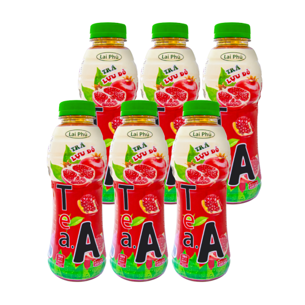 Trà Lựu Đỏ Tea.A Chai 450ml | Red Pomegranate Tea.A – 450ml Bottle - Lai Phú