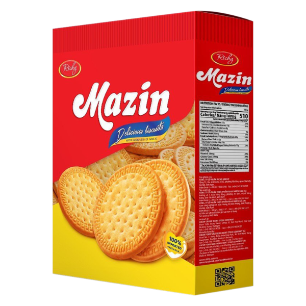 Bánh Quy Mazin sữa - Túi 336g | Mazin Milk Biscuits - 336g bag - RICHY