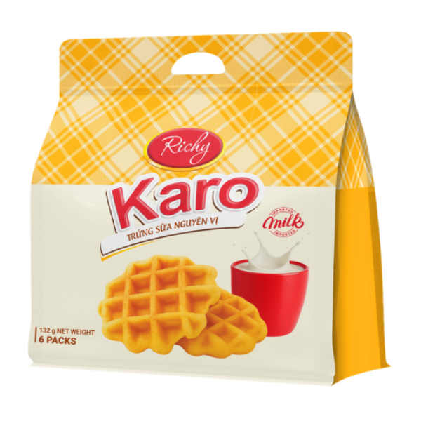 Bánh Karo trứng sữa nguyên vị | Karo Original Egg Milk Waffle - 26g - RICHY