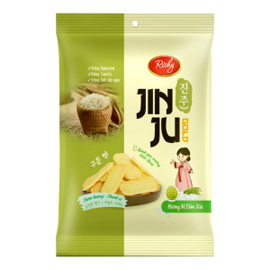 Bánh gạo Jinju vị Cốm Sữa | Jinju Rice Crackers Milk & Young Rice Flavor - 145g - RICHY
