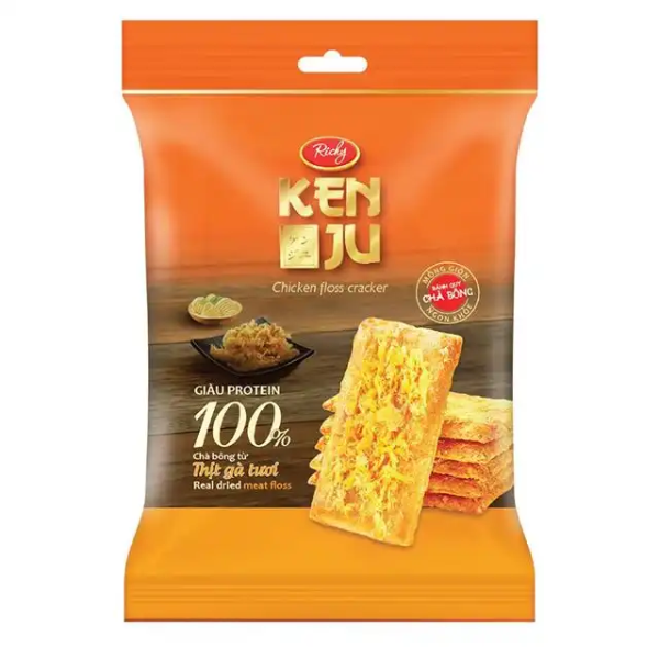 Bánh Kenju chà bông | Kenju Chicken Floss Crackers - 192g - RICHY