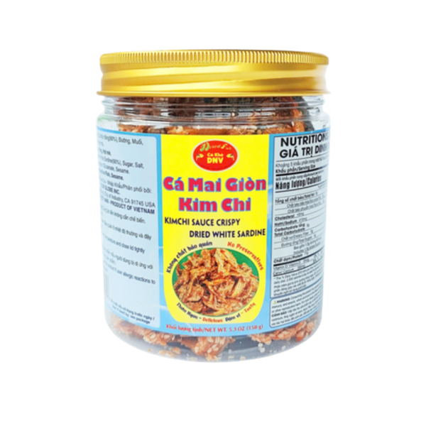 Cá mai giòn kim chi | Kimchi sauce crispy dried white sardine - DNV FOOD