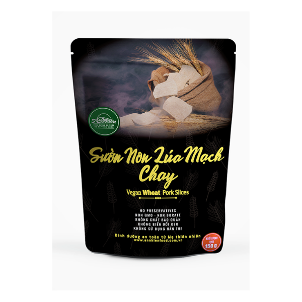 Sườn Non Lúa Mạch Chay | Vegan Wheat Pork Slices - An Nhiên Foods - Túi 150g