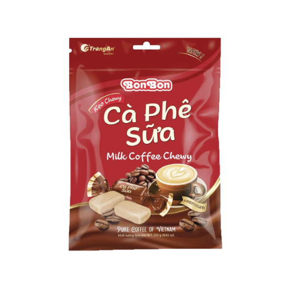 Kẹo chewy Bonbon cà phê sữa 250g | Bonbon Chewy Candy Coffee & Milk Flavor 250g - Tràng An