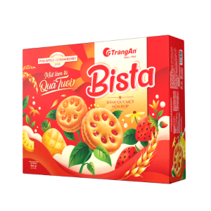 Bánh quy mứt Bista 366g | Bista Jam-Filled Cookies Assorted Flavors 366g - Tràng An