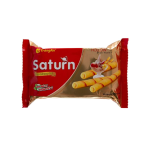 Bánh quế Saturn vị Vani  60g | Saturn Wafer Rolls Vanilla Flavor 60g- Tràng An