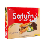 Bánh quế Saturn nhân kem hỗn hợp 330g | Saturn Wafer Rolls Assorted Cream Filling 330g - Tràng An