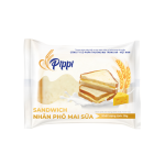 BÁNH SANDWICH PIPPI NHÂN PHÔ MAI SỮA 55G | PIPPI Sandwich Cake Milk Cheese Filling 55G - Tràng An